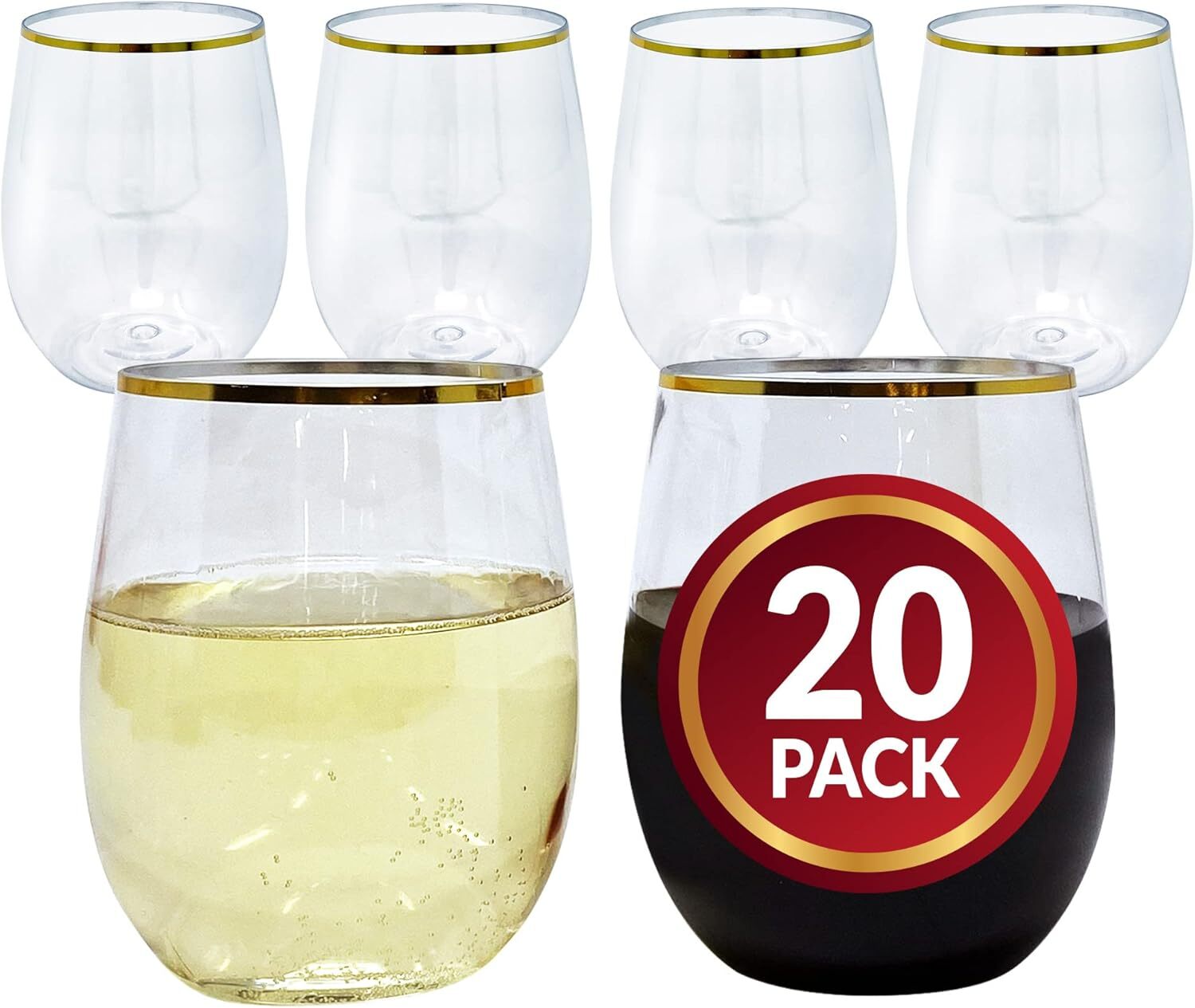 Reli 12oz Disposable Wine Glasses