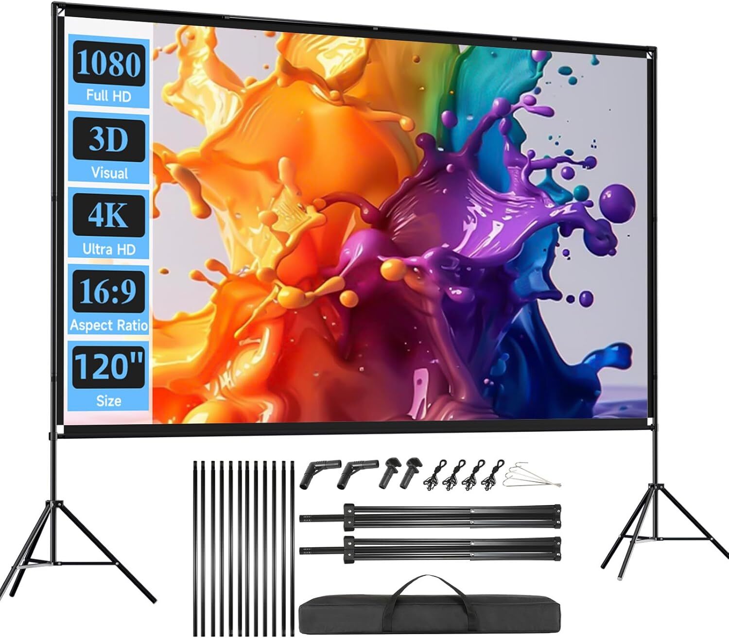 Outdoor Projector Screen with Stand